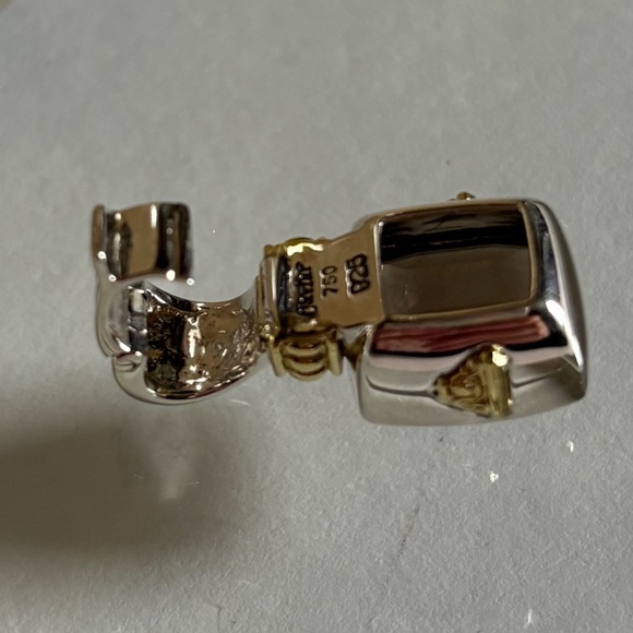 LAGOS S/S 18K gold Smoky Quartz pendant - Picture 12 of 14